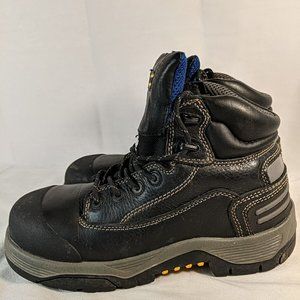 Stanley Thinsulate Steel Toe Work Boots mens 7 womens 9 Black Shoes 87-0955-2